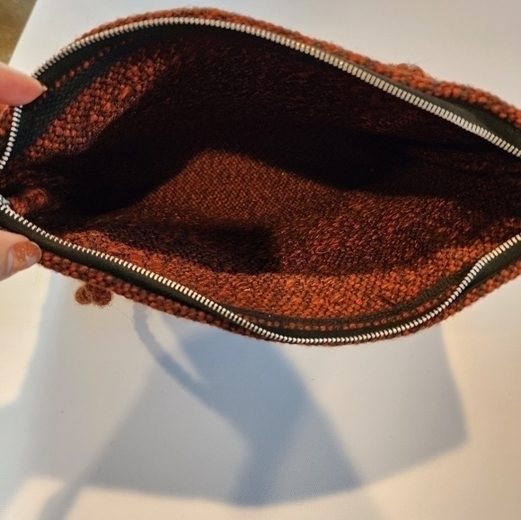 Vintage Bohemian Style‎ Brown Shoulder Length Pocketbook - Picture 8 of 9